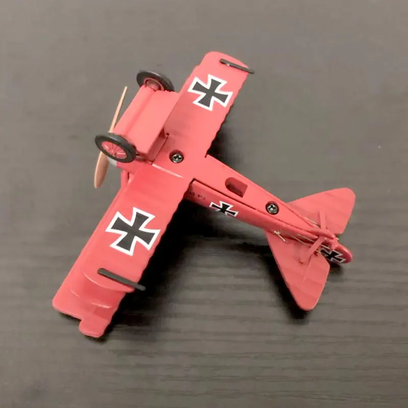 WLTK 1/72 масштаб военная модель игрушки Fokker Dr-I красный Рыцарь истребитель литой металлический самолет модель игрушки для сбора, подарка, украшения