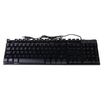 

USB Wired Gaming Keyboard 104 Keys Mechanical Feeling Gamer Backlit Keyboard for Computer Laptop