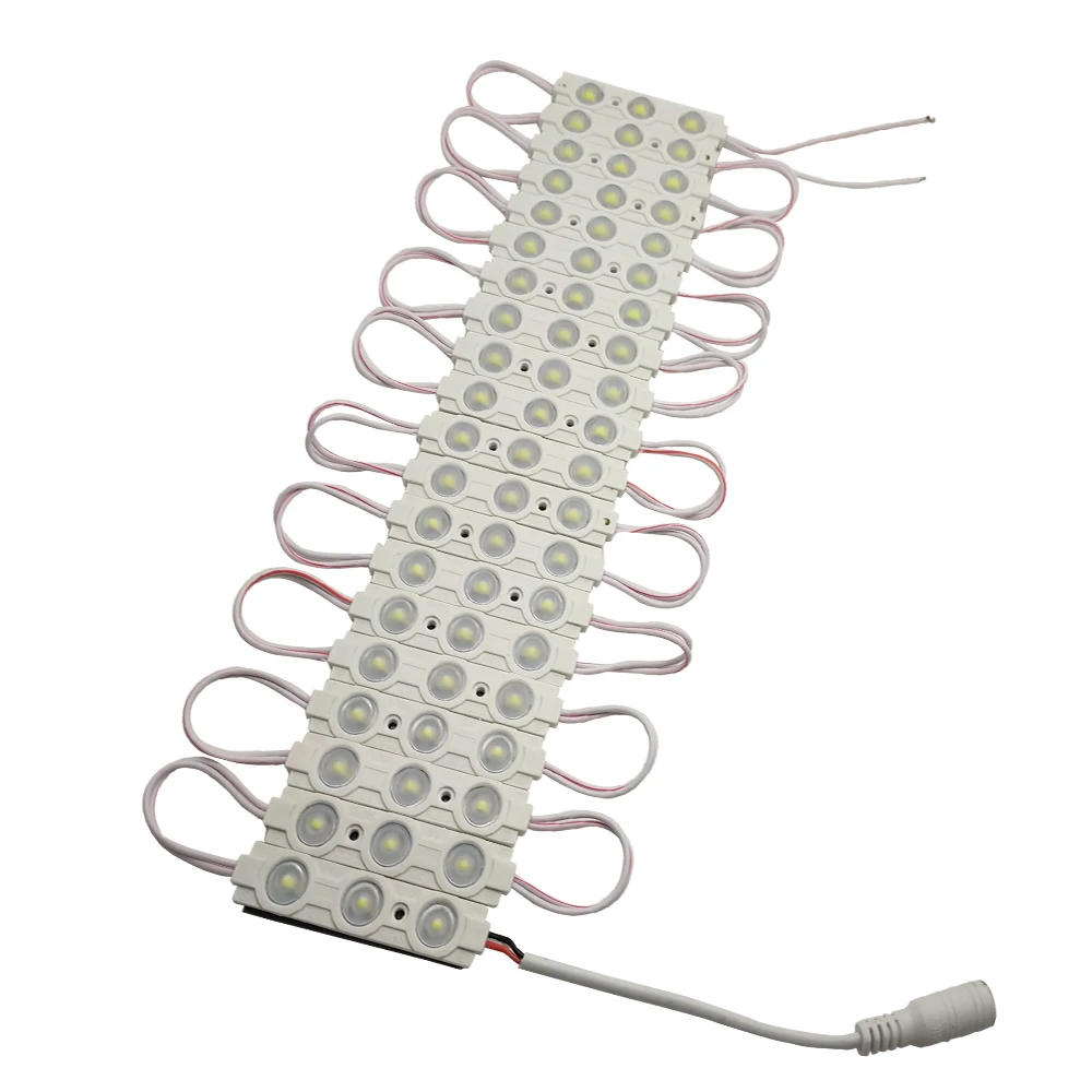 Led Strip LED Module 2835 3 LED Injection DC12V Waterproof Advertisement Design White RGB Color Super Bright 10PCS/Lot