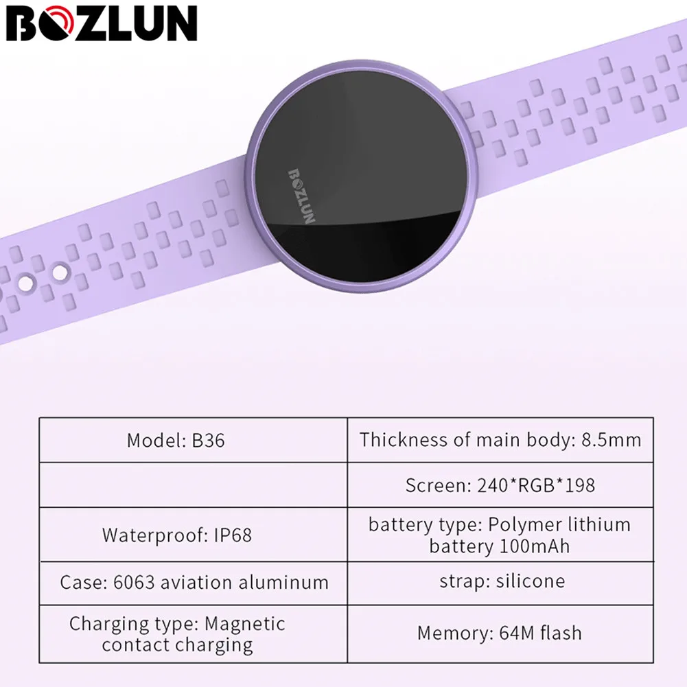 Bozlun B36 женские Смарт-часы с монитором сердечного ритма умный Браслет для Xiaomi iPhone samsung huawei Phone feminino Reloj inteligente