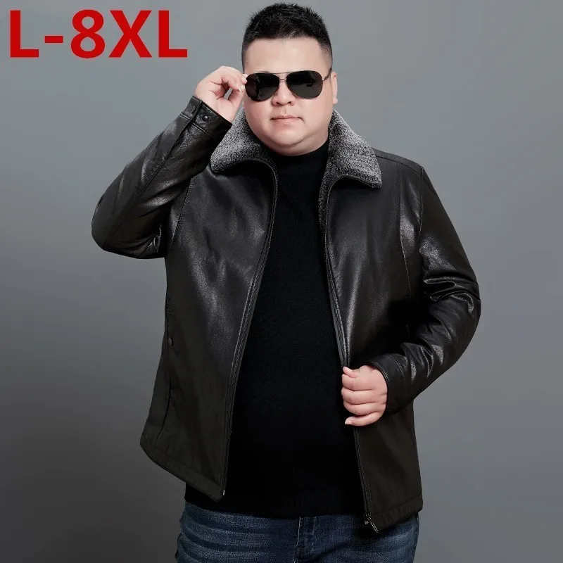 8XL 7XL 6XL размера плюс на холодные зимы раздел-man Куртки свободные тест имитация под