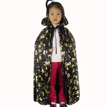 Ночнушка# P501 Новая модная водолазка бронзовая накидка пальто Wicca халат призрак на Хэллоуин одежда золотые вечерние платья