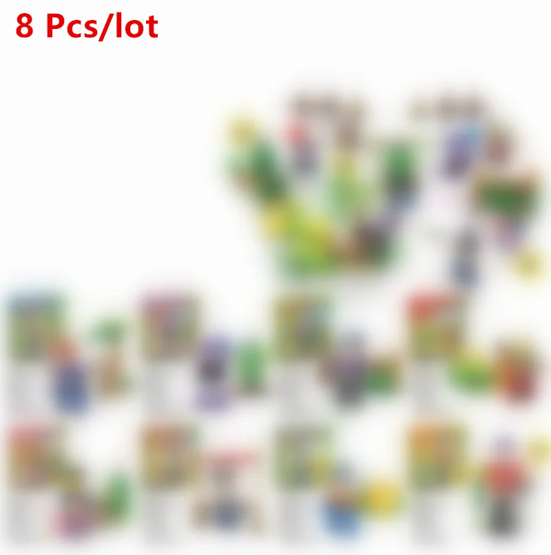 

8 Pcs/lot figures Building Blocks Bricks Model Kids Classic Toys
