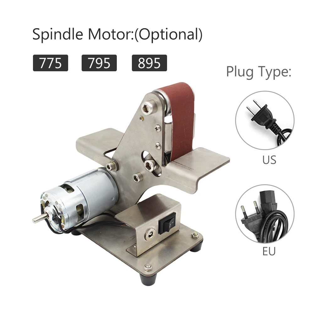 

Mini Belt Sander Sand-belt Machine Desktop Sander Belt Sanding Grinding Machine Electric DIY Polishing Machine 775/795/895