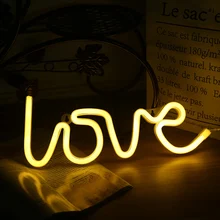  LED Neon Sign Light Love Lightning Cloud Moon Star Neon Light Photography Prop Room Shop Wedding Decoration Christmas Light D35 