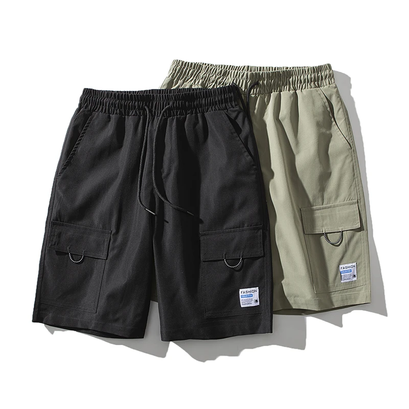 Pantalones cortos Cargo para hombre, Bermudas cómodas con bolsillos grandes, pantalones cortos deportivos, prendas de vestir, 5XL