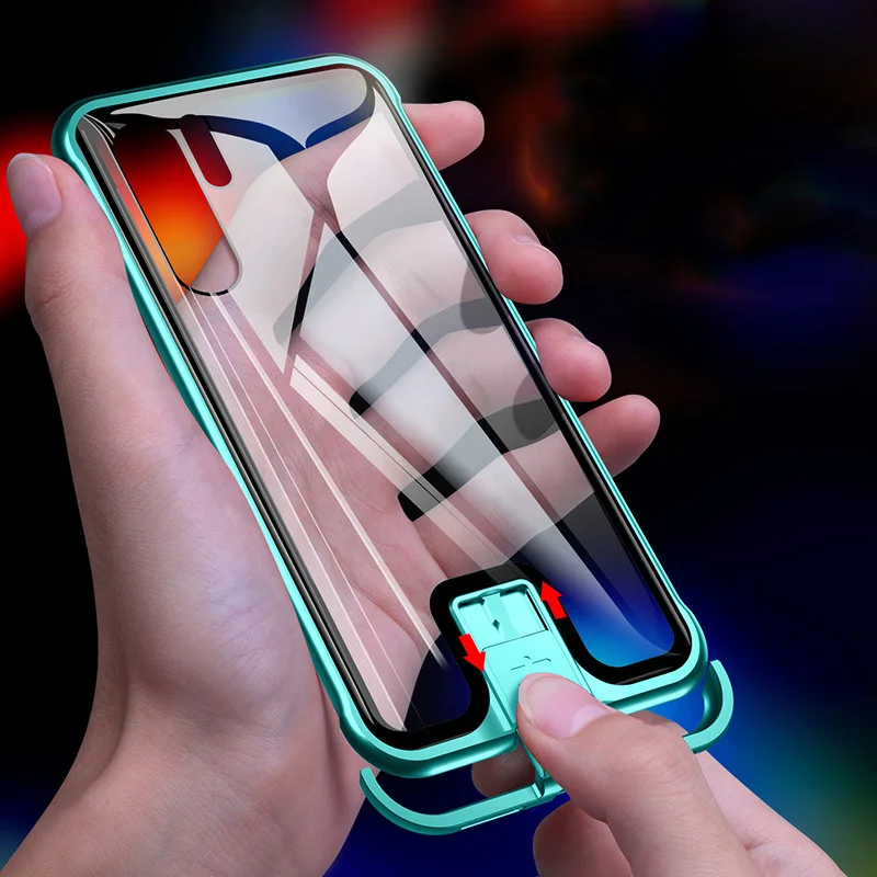 R just нажимной металлический каркас для Huawei P30 Pro Чехол алюминиевый бампер чехол из