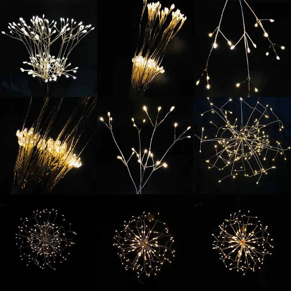 Explosion Star 120 огни Светодиодные Фейерверк декоративные огни свадьба день рождения романтические огни 1 шт