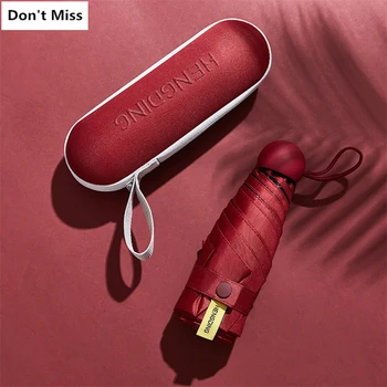 

Light Sun Umbrella Female Anti-UV Sunshade Umbrella Pocket Sunscreen Umbrella Portable Mini 18cm Umbrella Paraguas Modis