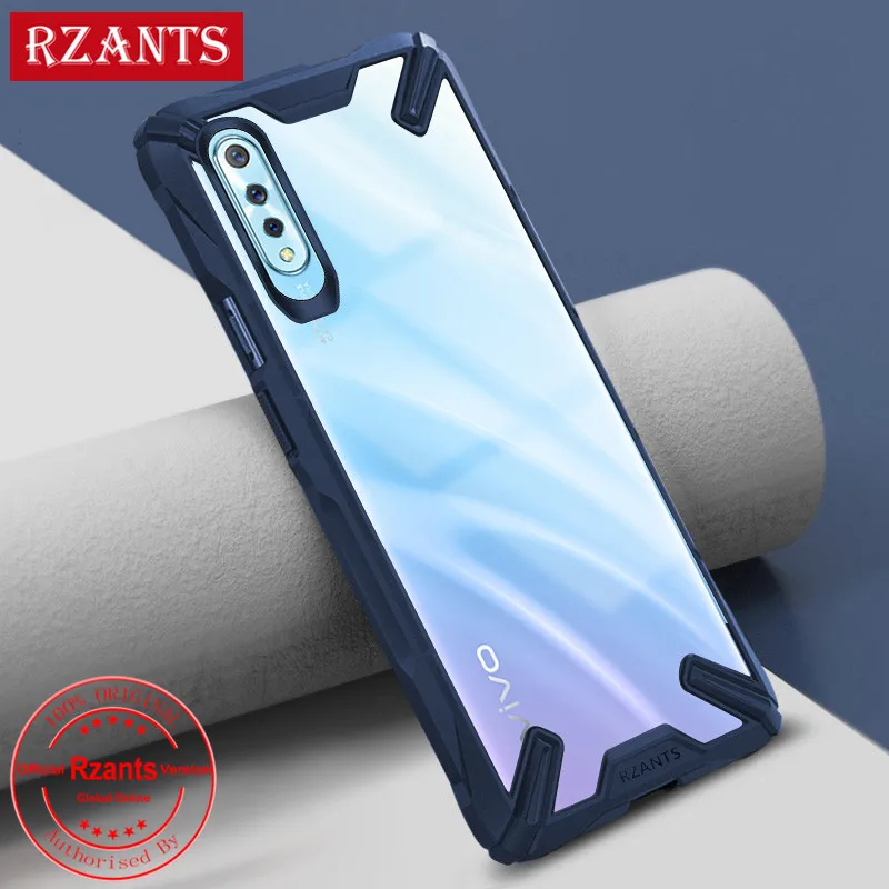 Military airbag Anti-fall shell Case For Vivo S1  IQOO Neo  Y7S Transparent Acrylic PC +TPU Shockproof Armor Back cover Case (10)