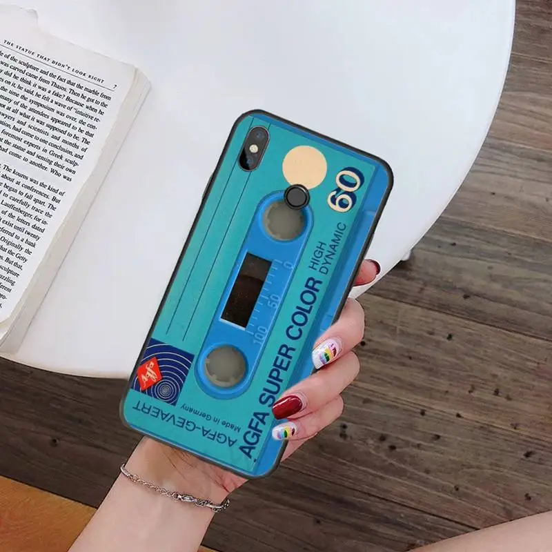 Vintage Cassette tape art retro music Nostalgia funda hull coque cover Phone Case For Xiaomi Redmi note 7 8 10 9 s 9t lite pro xiaomi leather case cosmos blue