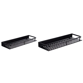 

2 Pcs Bathroom Shelf Corner Organizer Rack Wall Mounted Decorative Corner Basket-30Cm & 40Cm