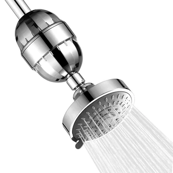 

Shower Head Set With Filter ABS Home Water Saving Remove Harmful Substances Softener High Pressure Accessories Bathroom