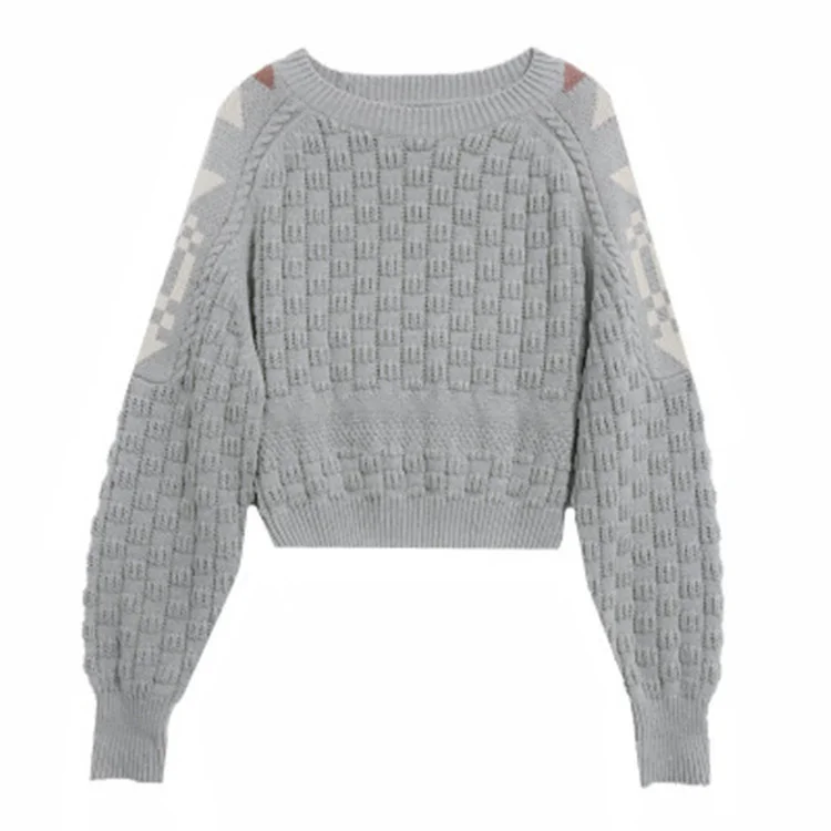 Autumn and Winter Retro Short Top for Women | Женская одежда