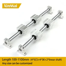 Suporte linear da corrediça do trilho para o eixo óptico do trilho de guia com suporte do guia rolamento do motor deslizante para diy roteadores cnc mills tornos