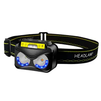 

sensor light headlight K190 power indicator reflective headband sensor switch built-in 800mAh polymer lithium battery