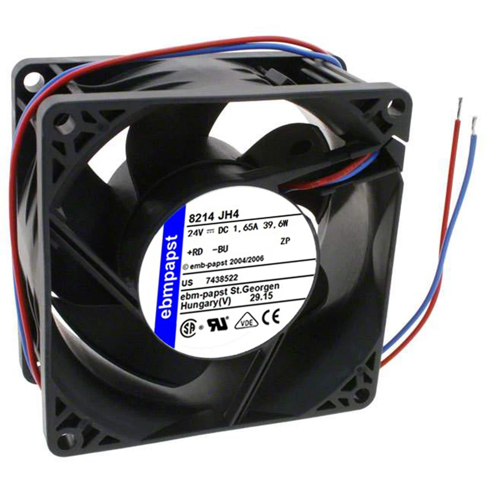 Бренд Ebm-PAPST 8214 JH4 8214JH4 DC 24V 1.65A 8 см 8038 Сервер вентилятор охлаждения
