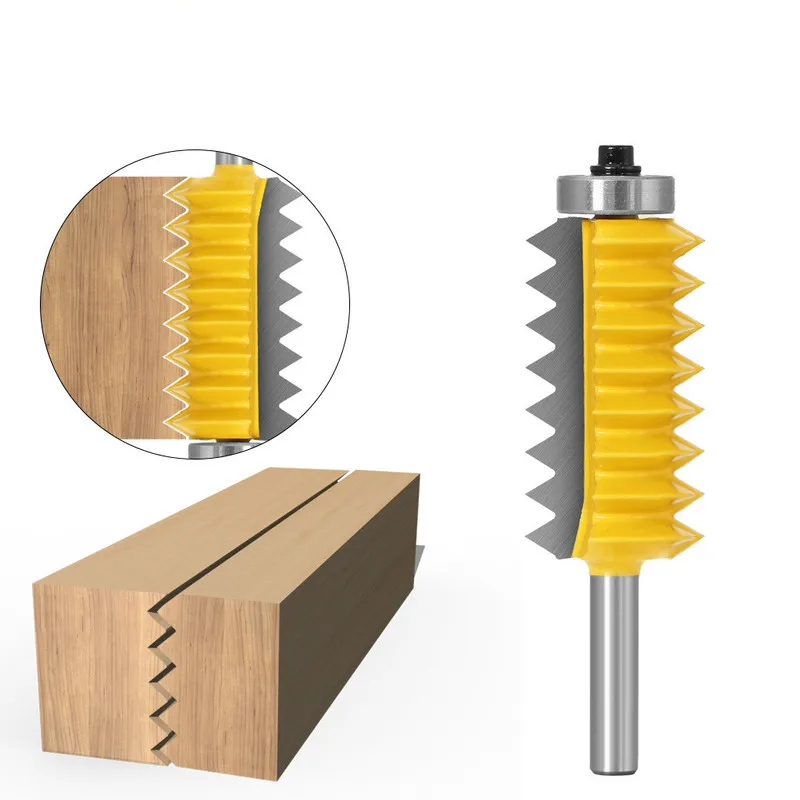 8mm Shank Raised panel"V"joint Bits Finger Joint Glue Milling Cutter