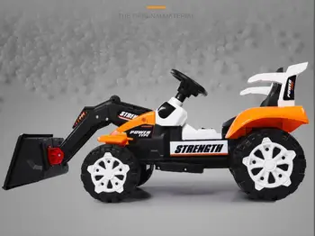 

Children's excavators, toy cars, electric bulldozers, people can sit on large and super large boys' remote control engineering v