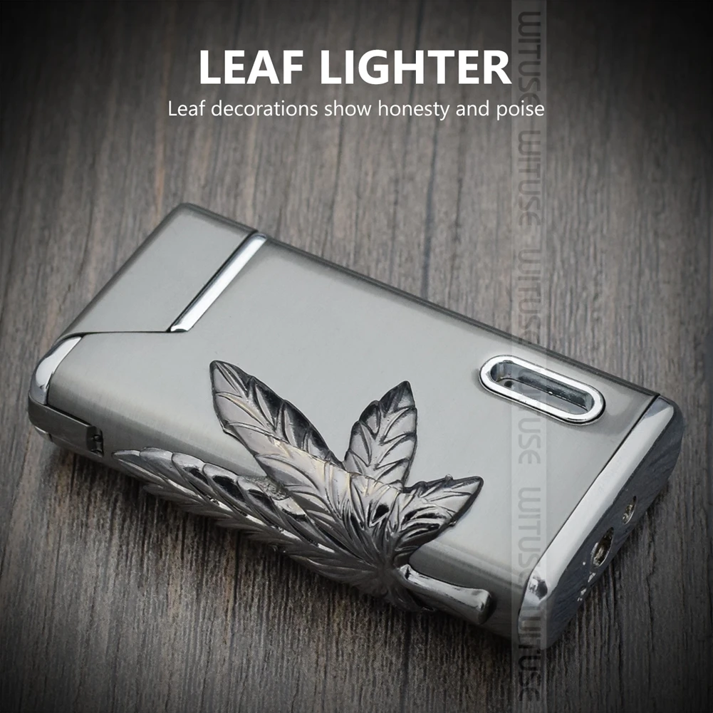 New Refillable Torch Turbine Metal Lighter Jet Butane Fire Cigar gas Lighter Cigarette Butane Windproof Lighters With LED Light