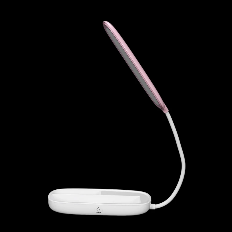 Fashion-Portable Collapsible LED Eye Dimmable Table Lamp Children Learning Pen Holder Stationery Box Reading Night Light Kids Gi