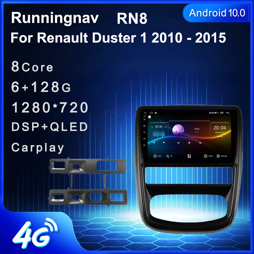 4G LTE Android 10 1 для Renault Duster 2010 - 2015 Автомагнитола мультимедийный видеоплеер навигатор