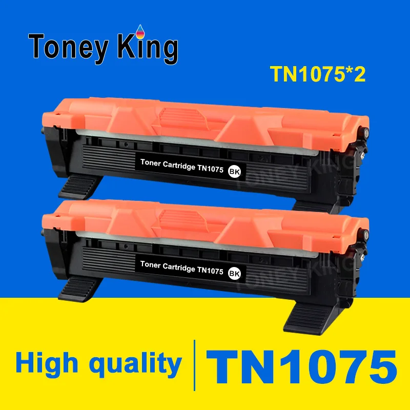Toney King 2 шт. TN1075 тонер картридж совместимый для принтера Brother HL 1110 1112 DCP 1510 1512R MFC 1810