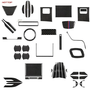 

For Toyota Camry 2018 2019 Interior carbon fiber center control steering wheel door bowl storage box decoration sticker cover