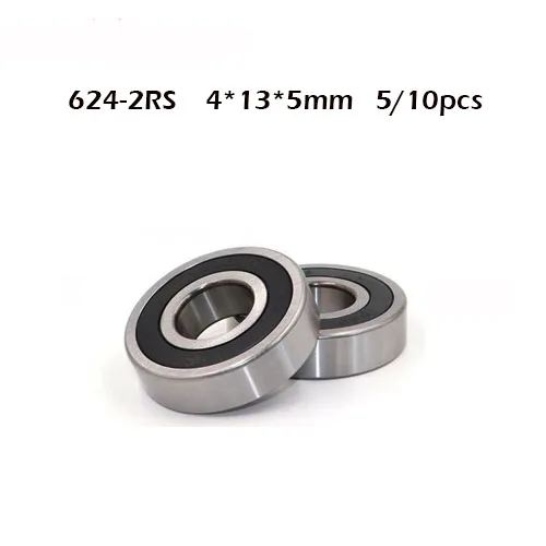 1/10pcs 623-2Rs 624-RS 625RS 626-2RS 627-2RS 628-2RS 629-2RS RS 2RS Rubber Sealed Deep Groove Ball Bearing Miniature Bearings Ball Bearings Metal Shielded Ball Bearings