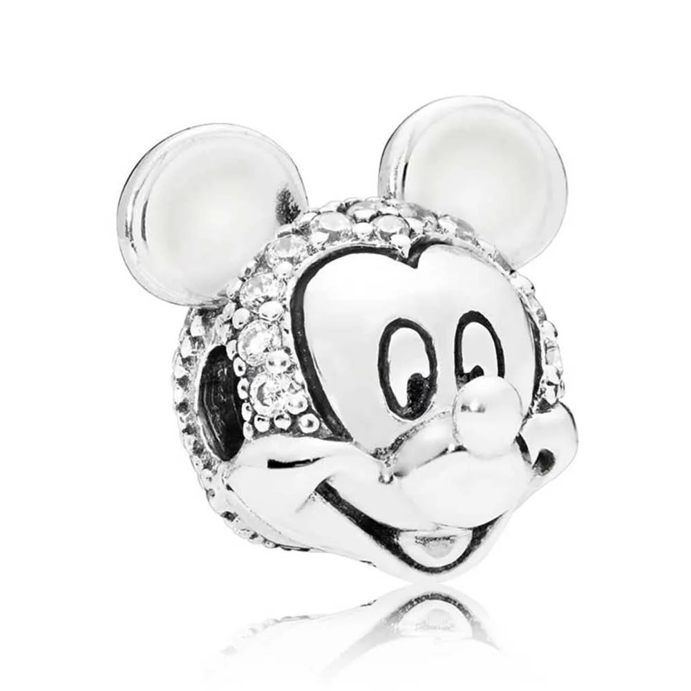 Diseny Mary Poppins' Silhouette Charm настоящие 925 пробы серебряные шармы Diseny подходят к оригинальному браслету Diy Изготовление ювелирных изделий - Окраска металла: Родиевое покрытие