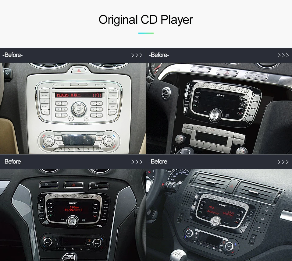 Cheap uniway ALFKS7071  2G+32G  android 8.1 car dvd for focus ford mondeo ford kuga ford  S-MAX C-MAXcar radio 2