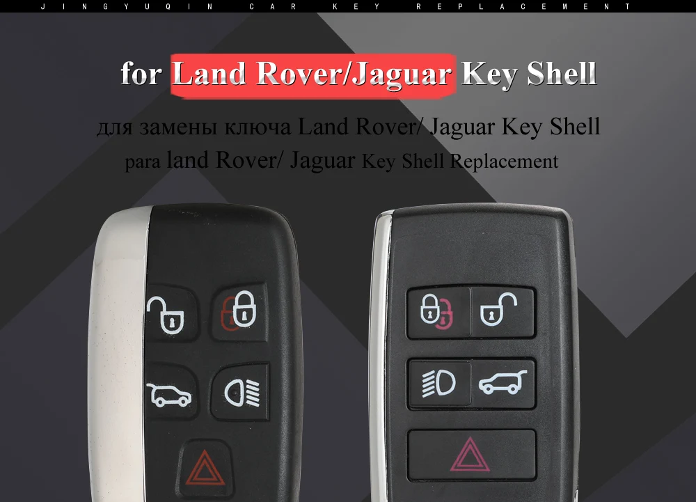 Keyforkess Aggiornato Chiave A Distanza di Shell di Caso Fob per Land Rover Range Rover LR2 LR4 fit Jaguar F-Ritmo F-Tipo XE XF XJ - H84233652e7a84d5b85338e81b0021cbcL