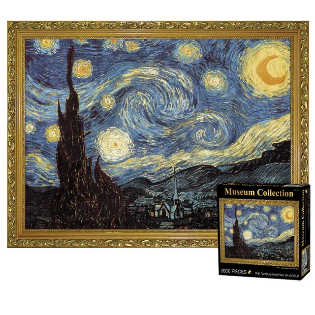 Puzzles for Adults Jigsaw Puzzles 3000 Pieces for Adults Kids Art paintings-3000 High Resolution 3000 Piece Jigsaw Puzzle Unique Cut Interlocking Pieces 