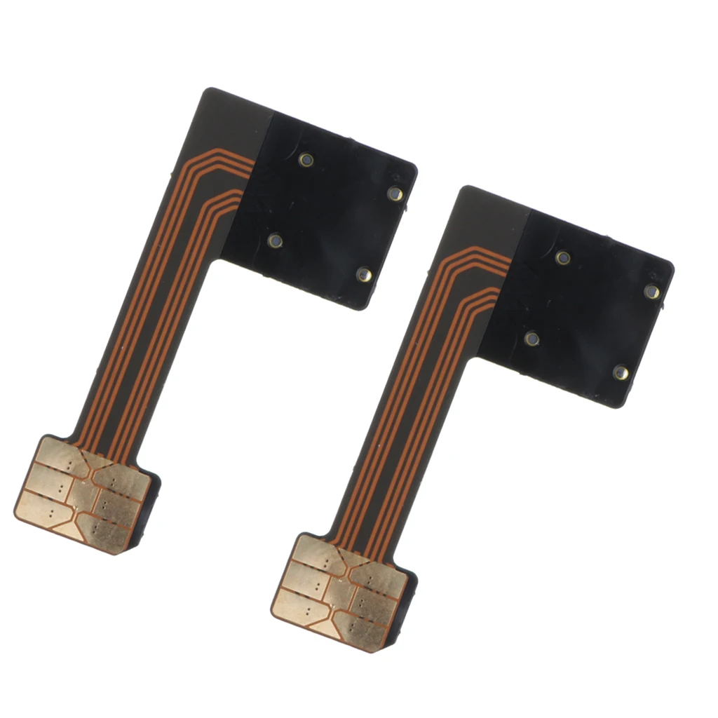 2 Pack Small Dual SIM Card Nano SD Adapter for Samsung Huawei Xiaomi Slim SIM Extender for Android Smartphone
