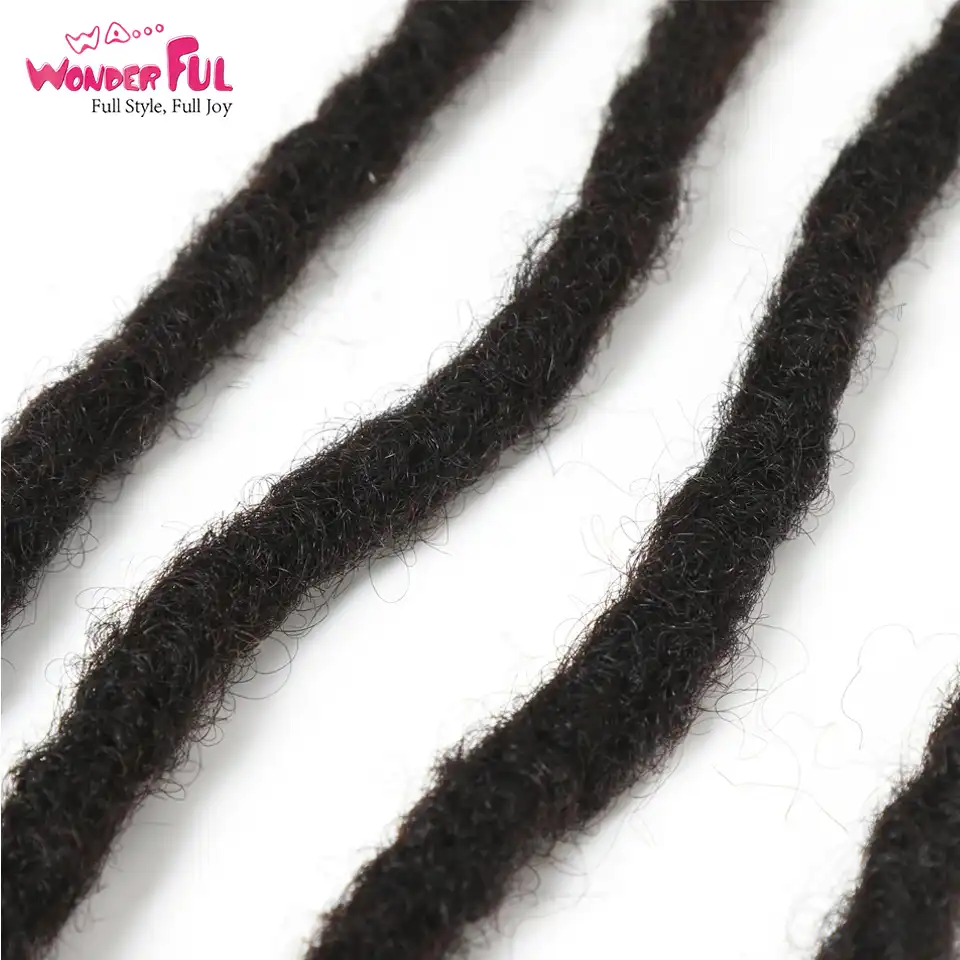 Afro Kudryavye Vyushiesya Dredy Vyazanye Kryuchkom Kosichki 100 Chelovecheskie Volosy Dzhambo Dread Pricheska Ruchnoj Raboty Dredy Pletenie Volos Aliekspress