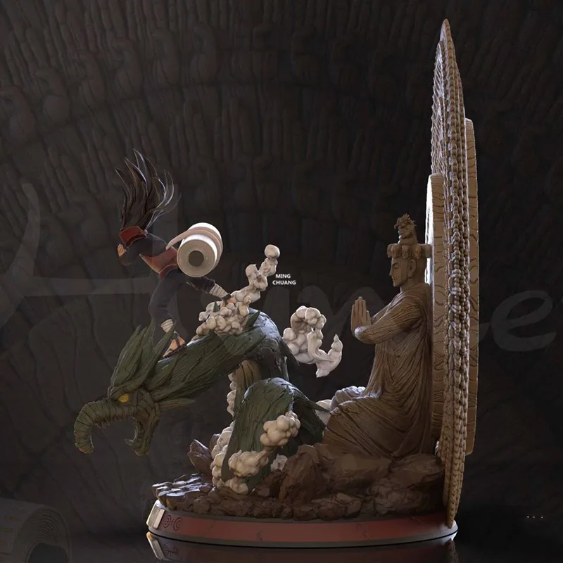 3" Статуя Наруто Senju Hashirama бюст Shodai Hokage полная длина портрет верхней части Будды GK фигурка игрушка коробка 75 см V987