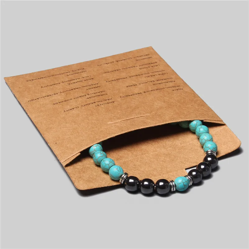 8mm Natural Hematite Tiger Eye Bead Classic Pack Healing Stone Bracelets - Image 2