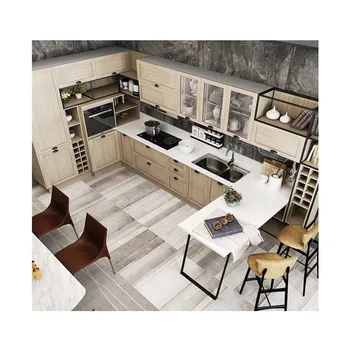 

Construction material kitchen design custom made modular kitchen cabinets