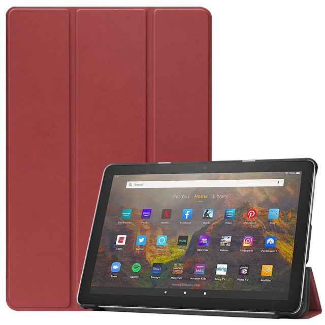 Stand for Fire HD 10 （2021）10 inch Tablet PU Leather Tablet Case for Fire HD 10 (2021) Cover Case