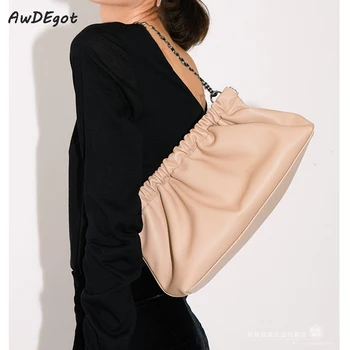 

New Daily Shoulder Bags for Women Rouched Dumpling Bag Female Ladies Handbags and Purses Smart Crossbody Messenger Bas Wholesale