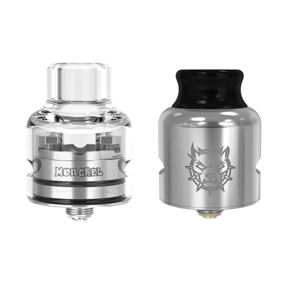 Оригинальный Новый атомайзер Go Pro Mongrel RDA 1 5 мл BF 510 контактный бак Dual Post Build Deck Vape
