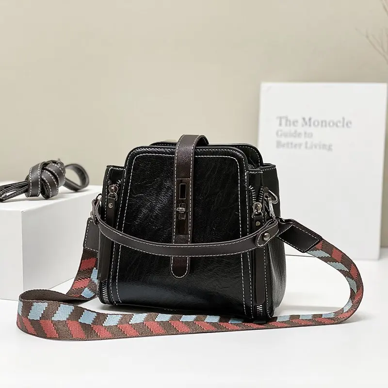 

Crossbody Bags For Women Shoulder Bag Luxury Pu Leather Female Shoulder Bag Ladies 2021 Designer Women Handbags Lady Bucket Bags
