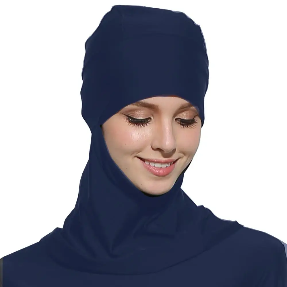 Muslim Swim Hijabs Full Coverage Head Wear Neck Cover Hat For Women
