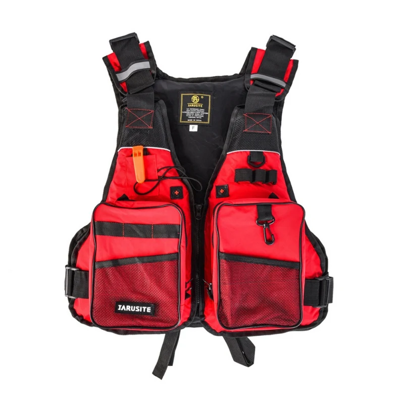 Плавающий спасательный жилет мягкий легкий дышащий мужской женский спасательный жилет - Цвет: Красный