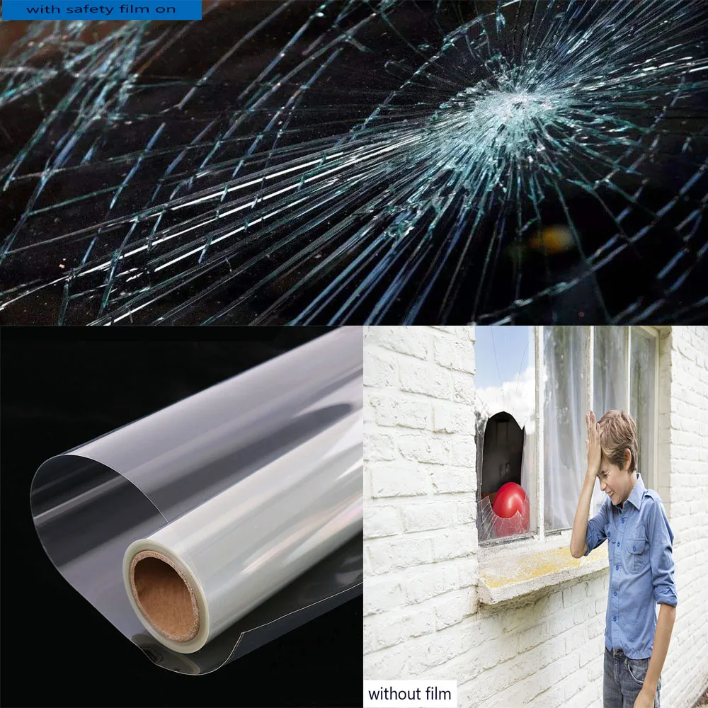 Safety Glass Film Security Self Adhesive Window Protection tint film