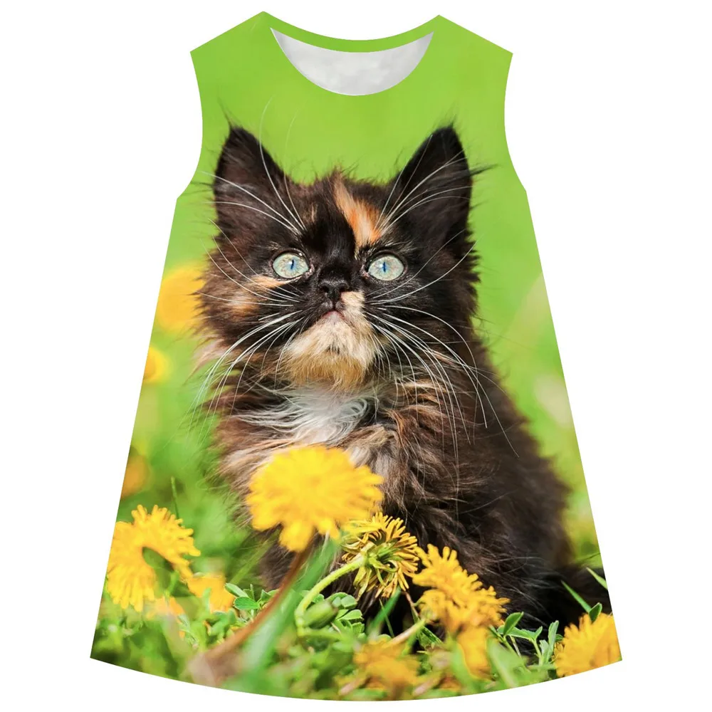 

Kids dress Clothes Children Clothing for new girl Toddler 2019 printing Beach Party Holiday Brand girl Dress Summer stly