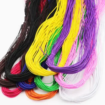 

0.8MM Colorful Thin Round Elastic Band Stretch Rope Spendex Rubber Bands Elastic Line Wedding Garment DIY Cloth Sewing Accessory