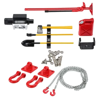 

RC Tow Hook Trailer Chain Buckle Bracket with Oil Tank Drum For RC4WD D90