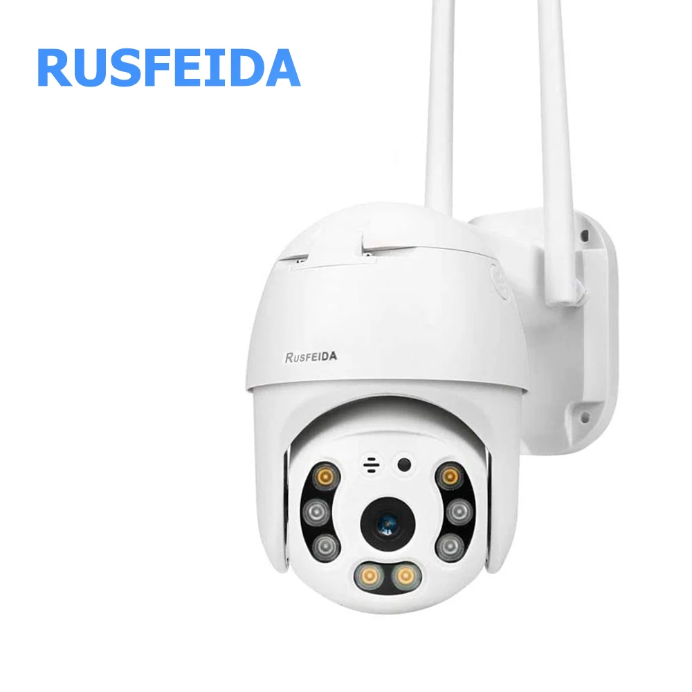 RUSFEIDA Pan Tilt наружная Камера Безопасности HD 1080P IP камера купольная аудио