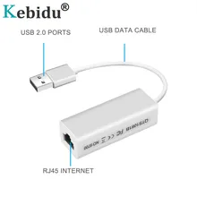 Kebidu USB 2,0 к RJ45 Lan адаптер Сетевая карта RD9700 высокая скорость для Mac OS Android планшетный ПК ноутбук Windows XP 7 рекламные